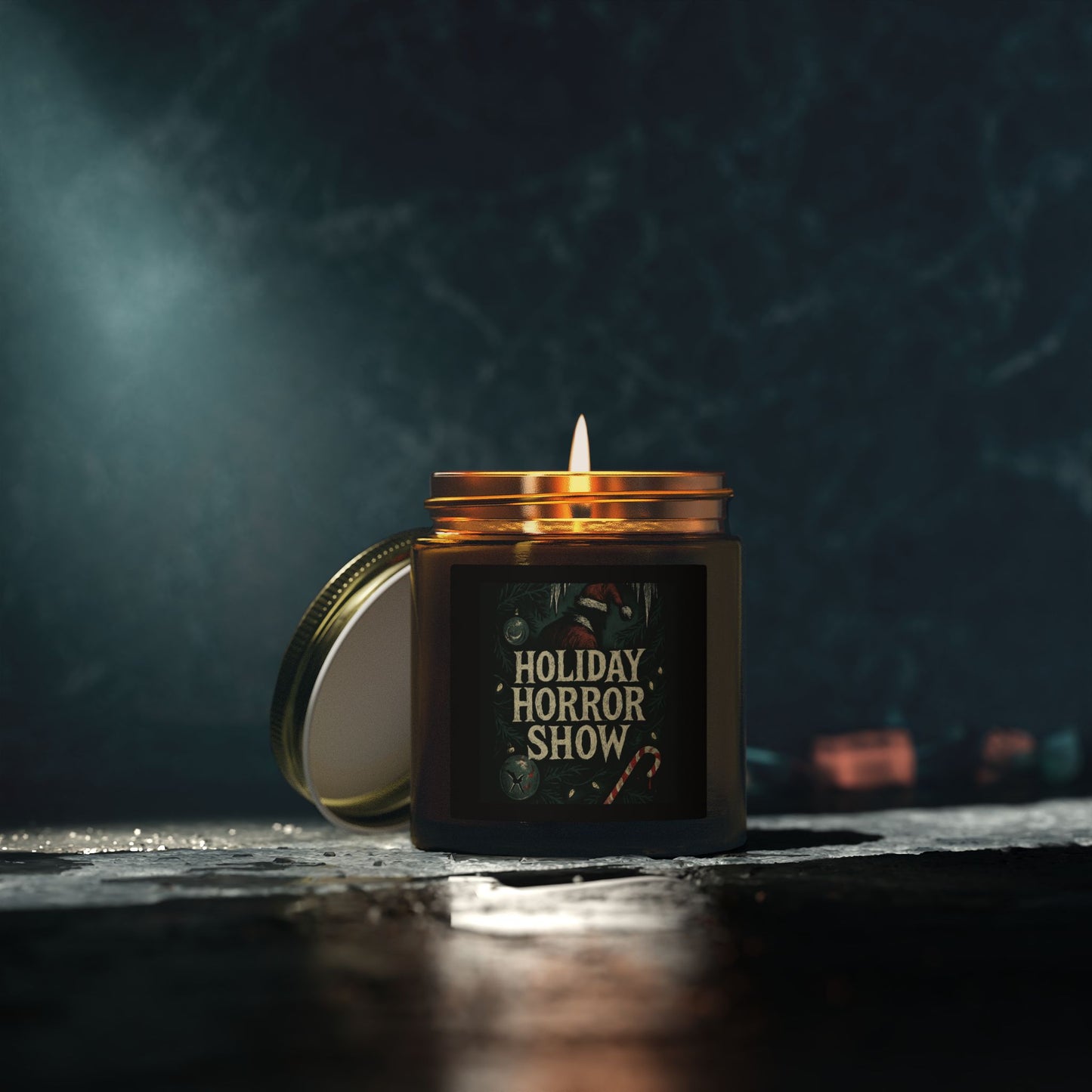 Holiday Horror Show Scented Candle Coconut Apricot Wax (4oz & 9oz)