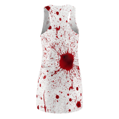 Blood Splatter Print Racerback Dress