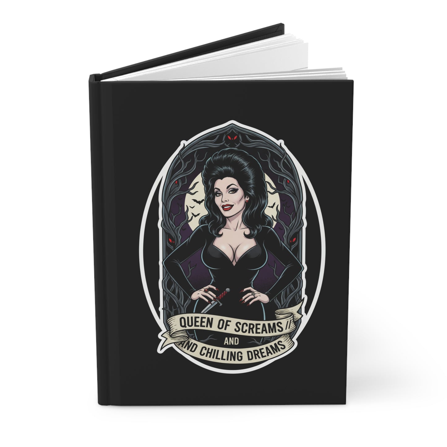 Hardcover Journal: Queen of Screams Design