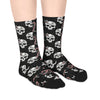 Skull & Candy Cane Mid-Length Socks