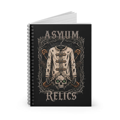 Asylum Relics Themed Spiral Notebook - Dark Aesthetic Writing Journal