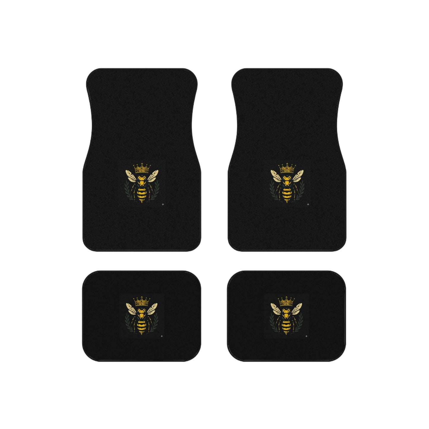 Yellowjackets Bee Themed Car Mats Set of 4 - Stylish Auto Accessories