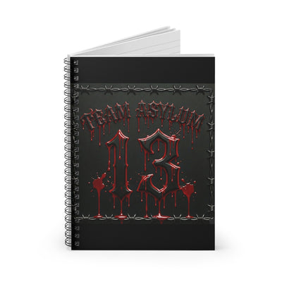 Gothic Team Asylum 13 Spiral Notebook