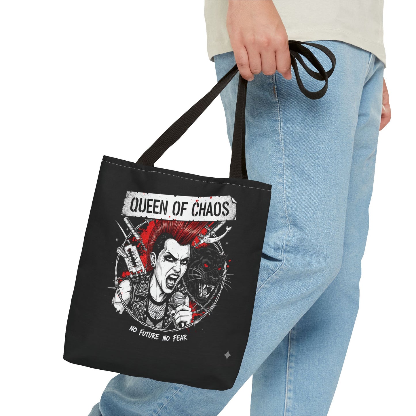 Queen of Chaos Tote Bag | Punk Style Accessory