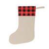 Asylum Relics Christmas Stocking — Buffalo Plaid Cuff