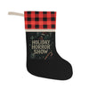 Holiday Horror Show Christmas Stocking — Buffalo Plaid Cuff Holiday Stocking
