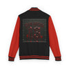Letterman Gothic 13 Red Metal Patch Varsity Jacket