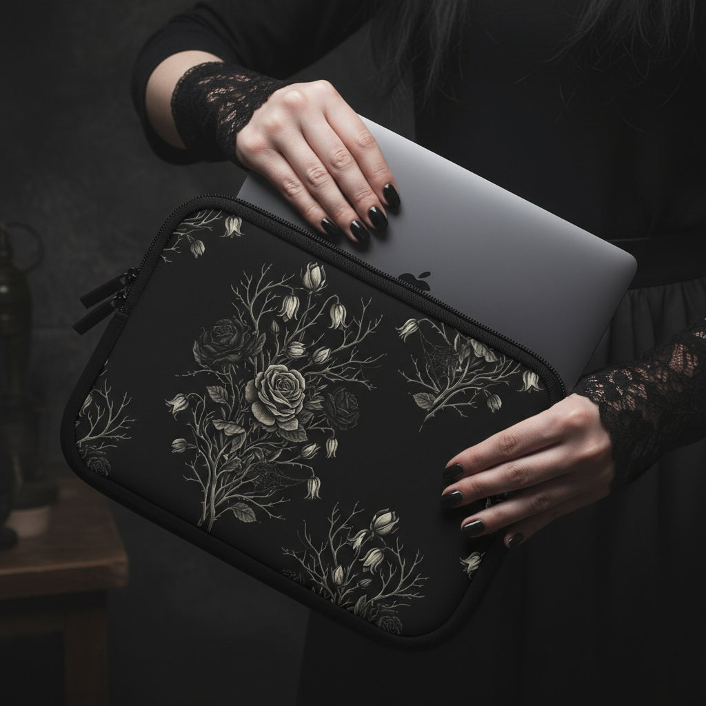 Silver Branch Laptop Sleeve Protective Case