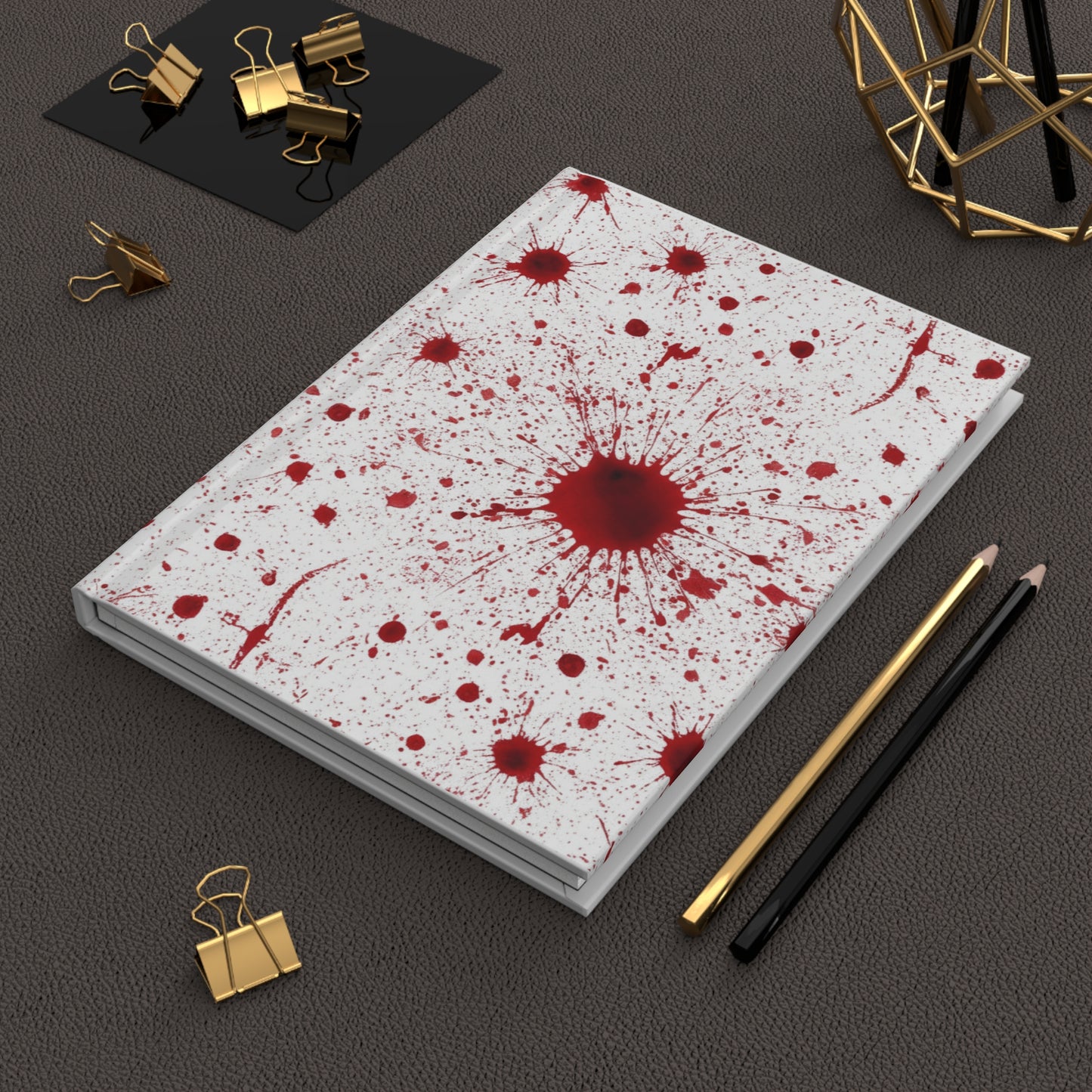 Blood Splatter Hardcover Journal