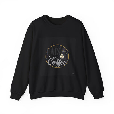 Cats and Coffee Crewneck Sweatshirt Unisex