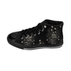 Silver Branch High-Top Floral Sneakers