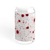 Blood Splash Sipper Glass - 16oz with Bamboo Lid