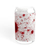 Blood Splash Sipper Glass - 16oz with Bamboo Lid