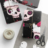 Pink & Black Gothic Sugar Skull Wrapping Paper Roll