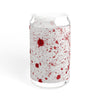 Blood Splash Sipper Glass - 16oz with Bamboo Lid