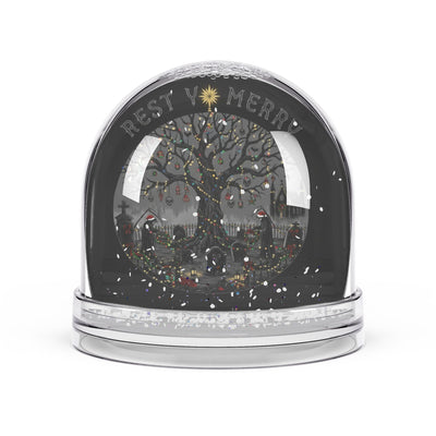 “Rest Ye Merry” Christmas Snow Globe Figurine