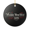 Happy New Year 2026 Ceramic Ornament