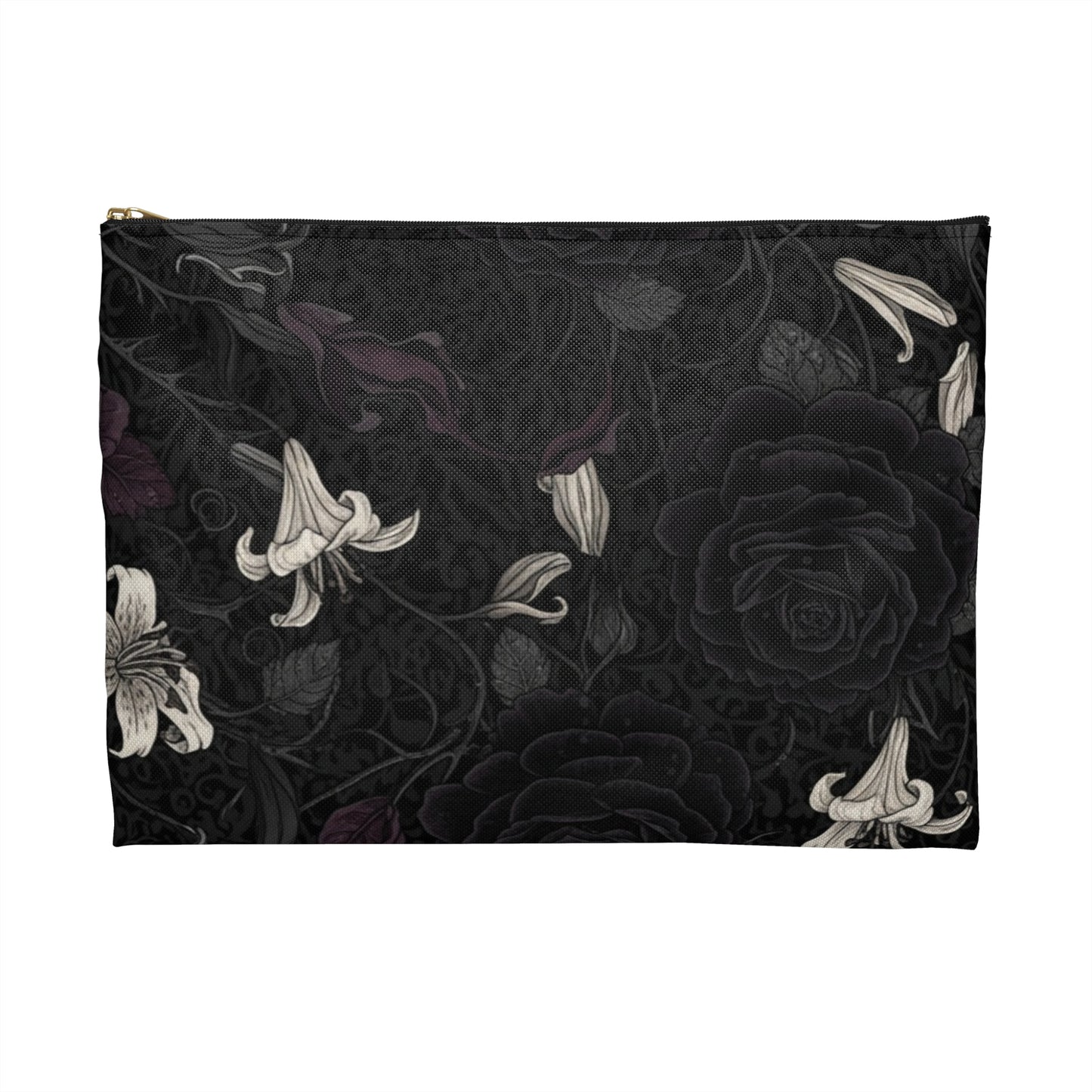 Elegant Floral Accessory Pouch