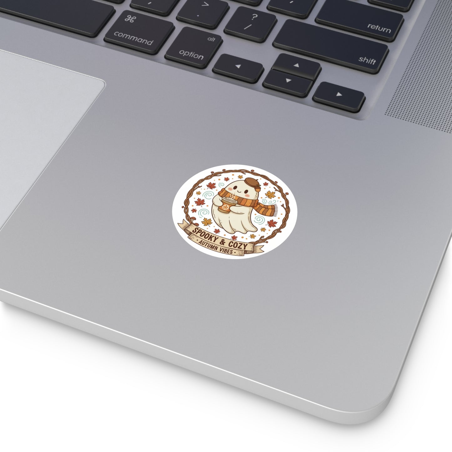 Spooky & Cozy Ghost Vinyl Stickers