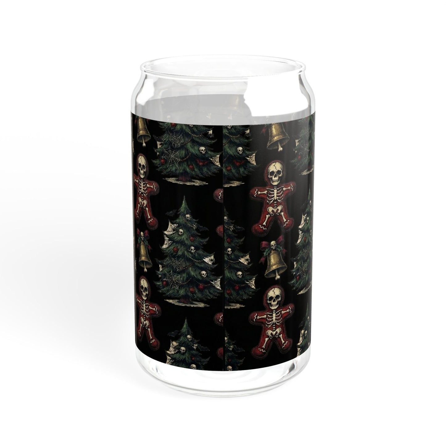 Skeleton Baker's Yule 16oz Christmas Sipper Glass