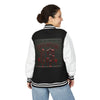 Letterman Gothic 13 Red Metal Patch Varsity Jacket
