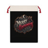 Merry Gothmas Gift Bag — Gothic Holiday Drawstring Pouch