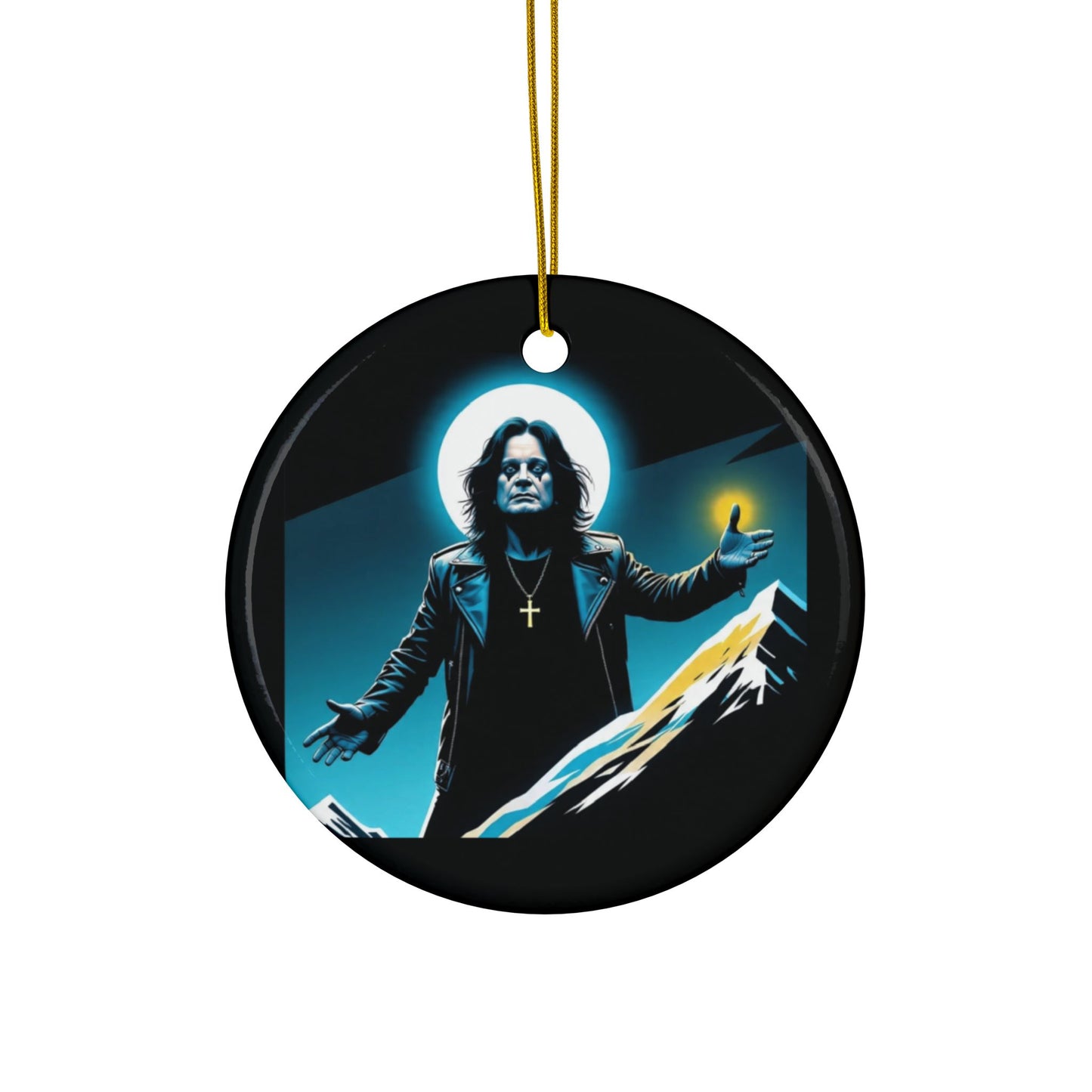 Ozzy Decorative Ceramic Ornaments: Unique Rock N' Roll Inspired Holiday Decor