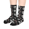 Skull & Candy Cane Mid-Length Socks