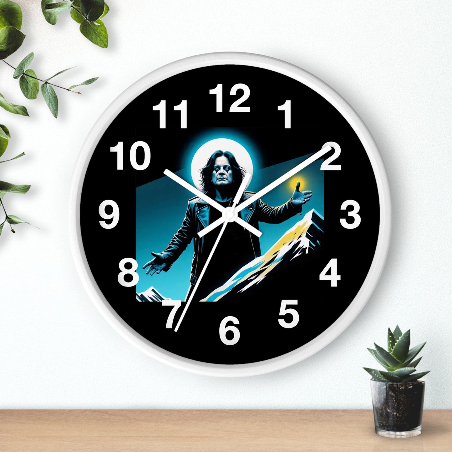 Ozzy Stylish Black Wall Clock with Iconic Design