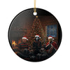 Ceramic Ornament Halloween Horror Christmas Scene