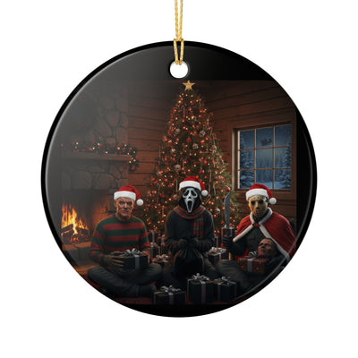 Ceramic Ornament Halloween Horror Christmas Scene