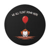 Creepy Horror Round Vinyl Stickers - "We All Float Down Here"