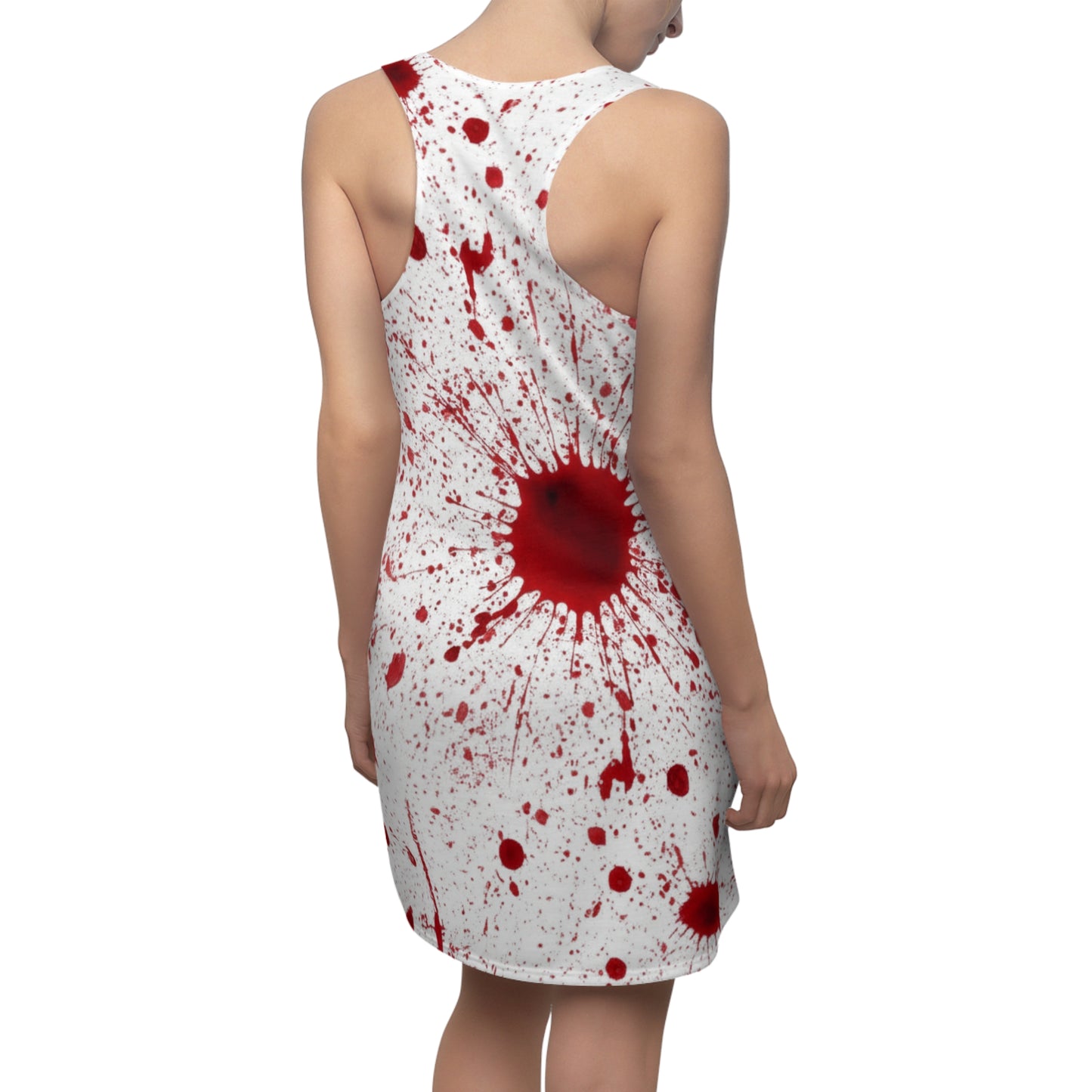 Blood Splatter Print Racerback Dress