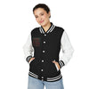 Letterman Gothic 13 Red Metal Patch Varsity Jacket