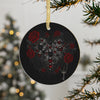 Gothic Rose Heart Acrylic Ornament