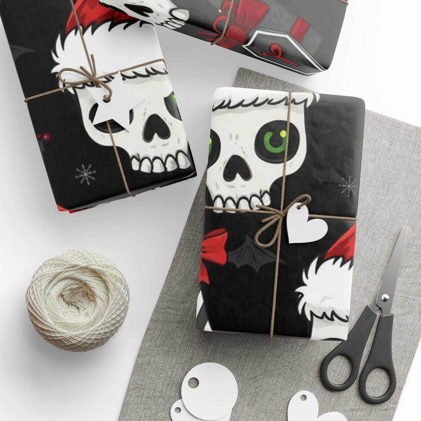 Skull Santa Wrapping Paper Roll