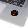 Creepy Horror Round Vinyl Stickers - "We All Float Down Here"