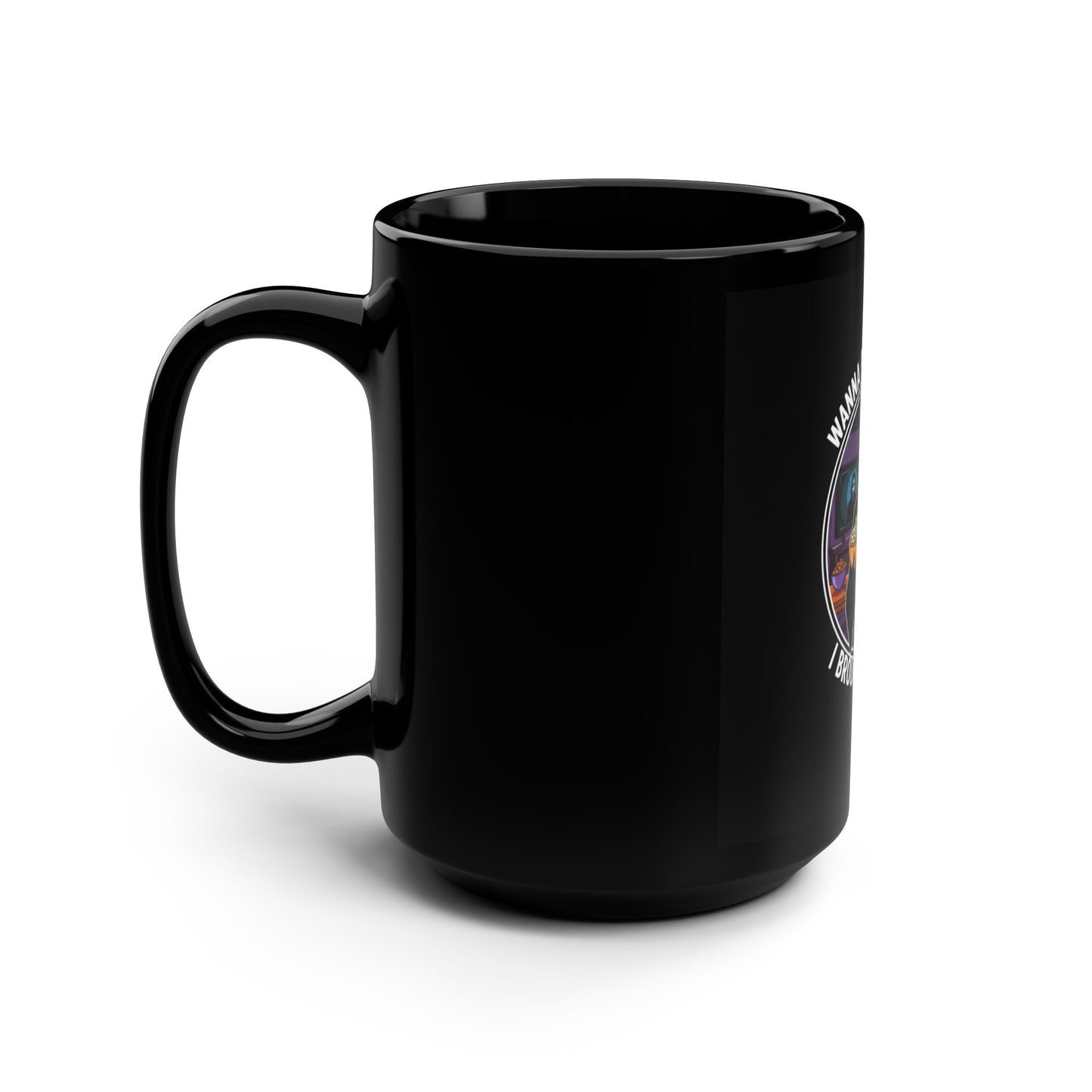 Ghost Face Black Mug, 15oz