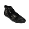 Silver Branch High-Top Floral Sneakers