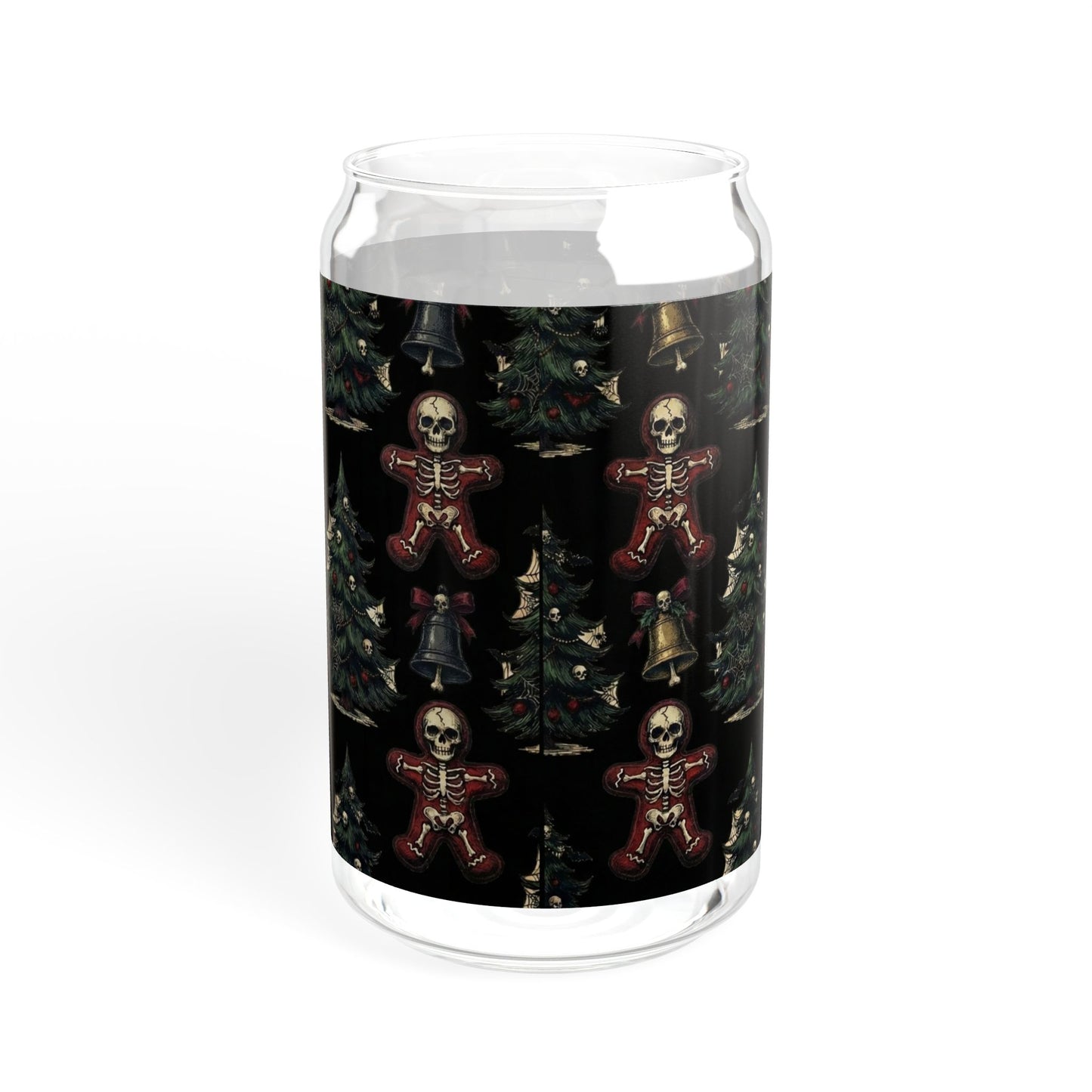 Skeleton Baker's Yule 16oz Christmas Sipper Glass