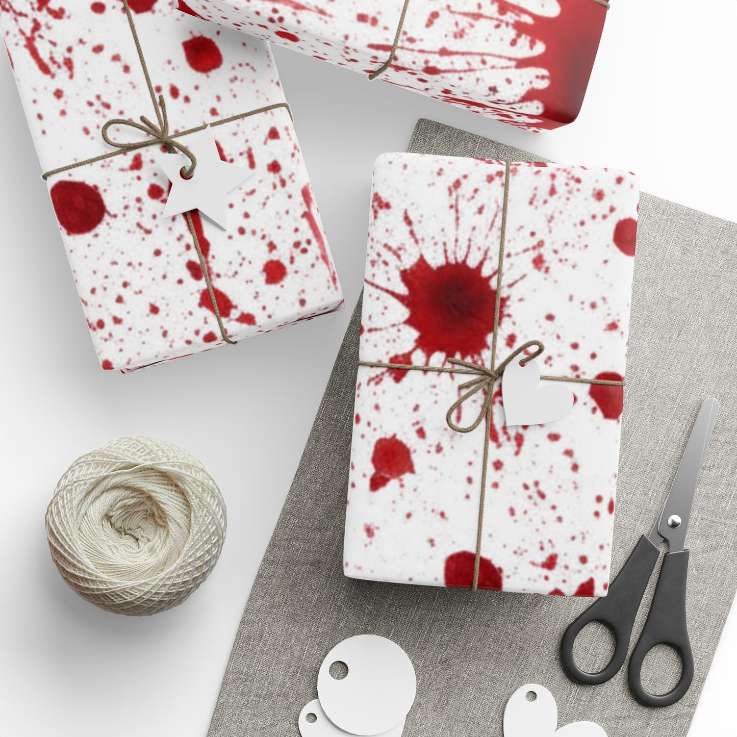 Blood Splatter Wrapping Paper Roll