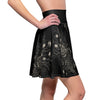 Silver Branch Skater Skirt High-Waist