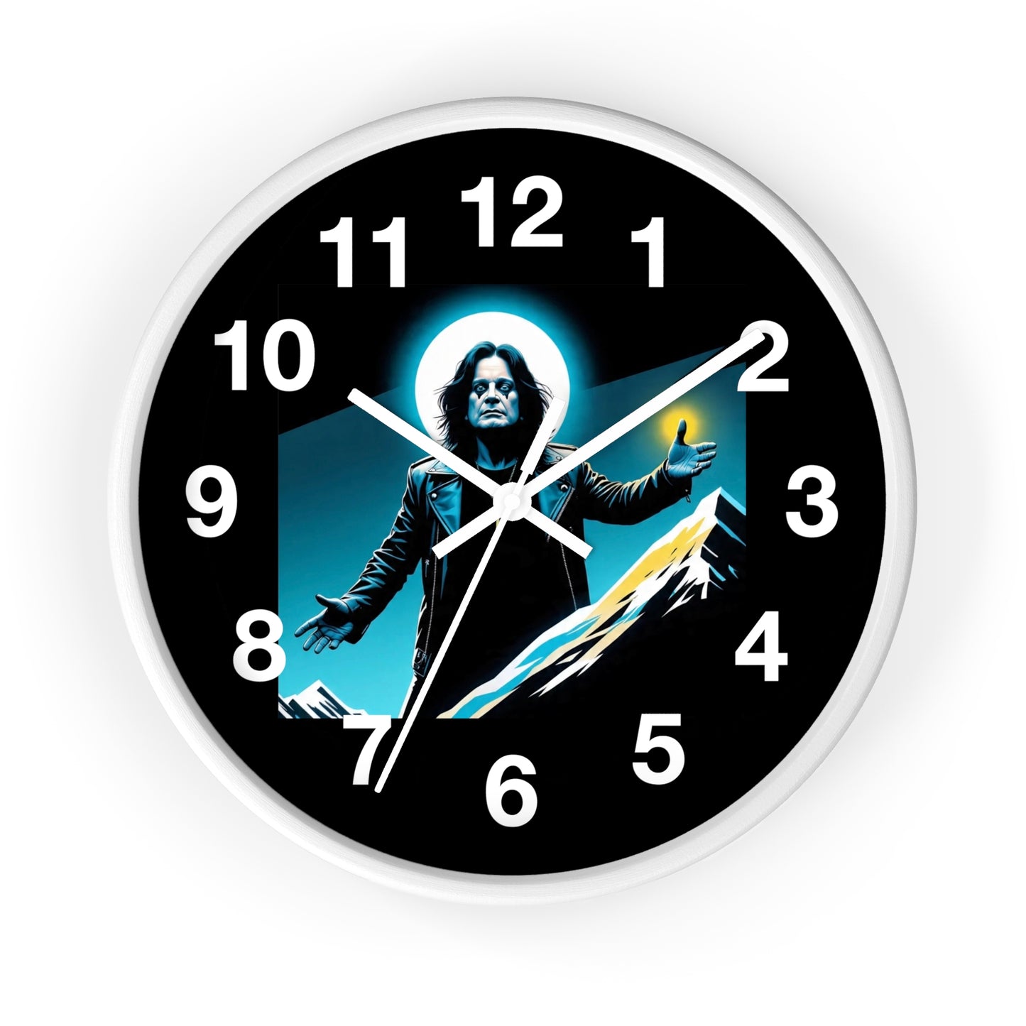 Ozzy Stylish Black Wall Clock with Iconic Design