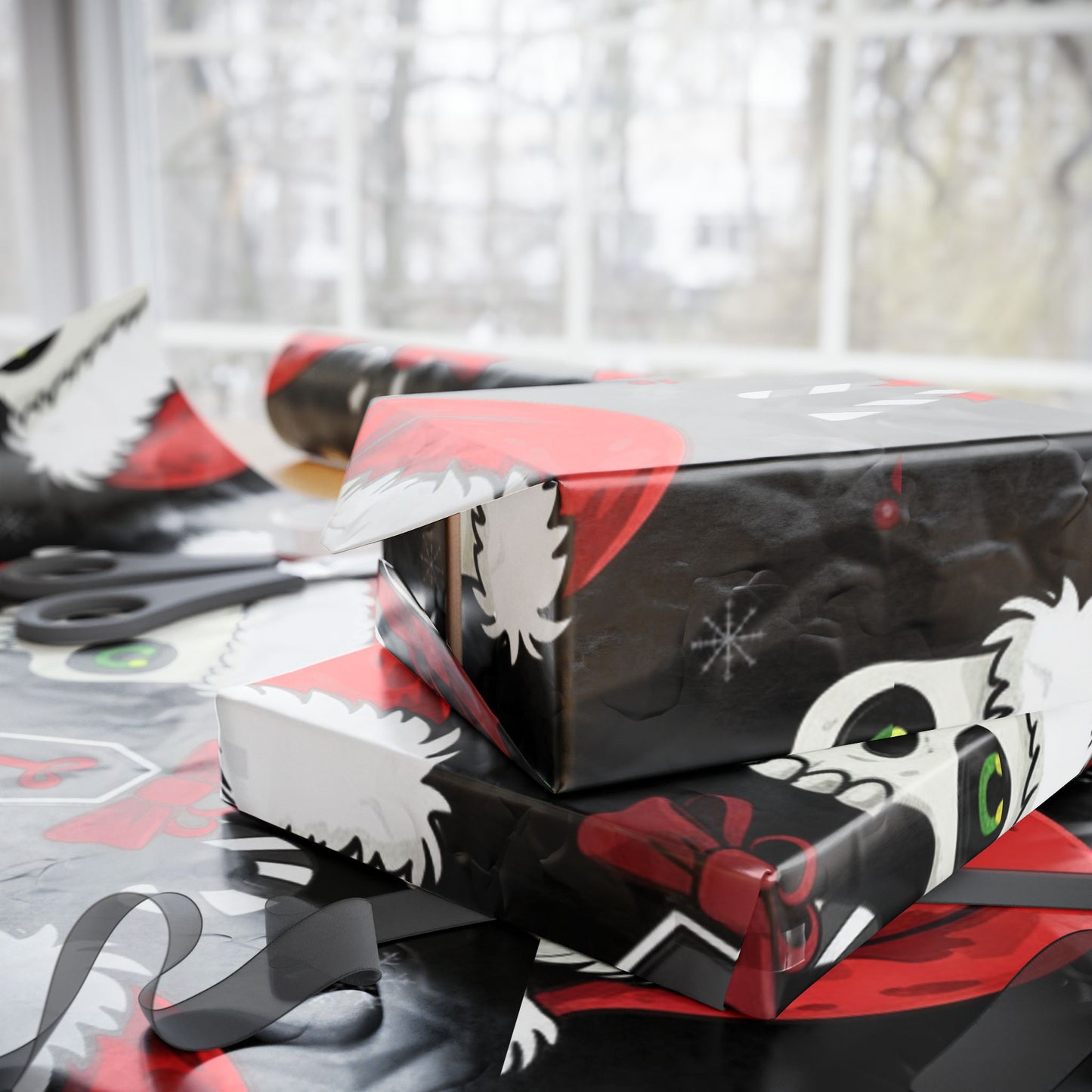 Skull Santa Wrapping Paper Roll