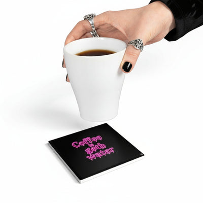 Coffee is Goth Water Drink Coaster