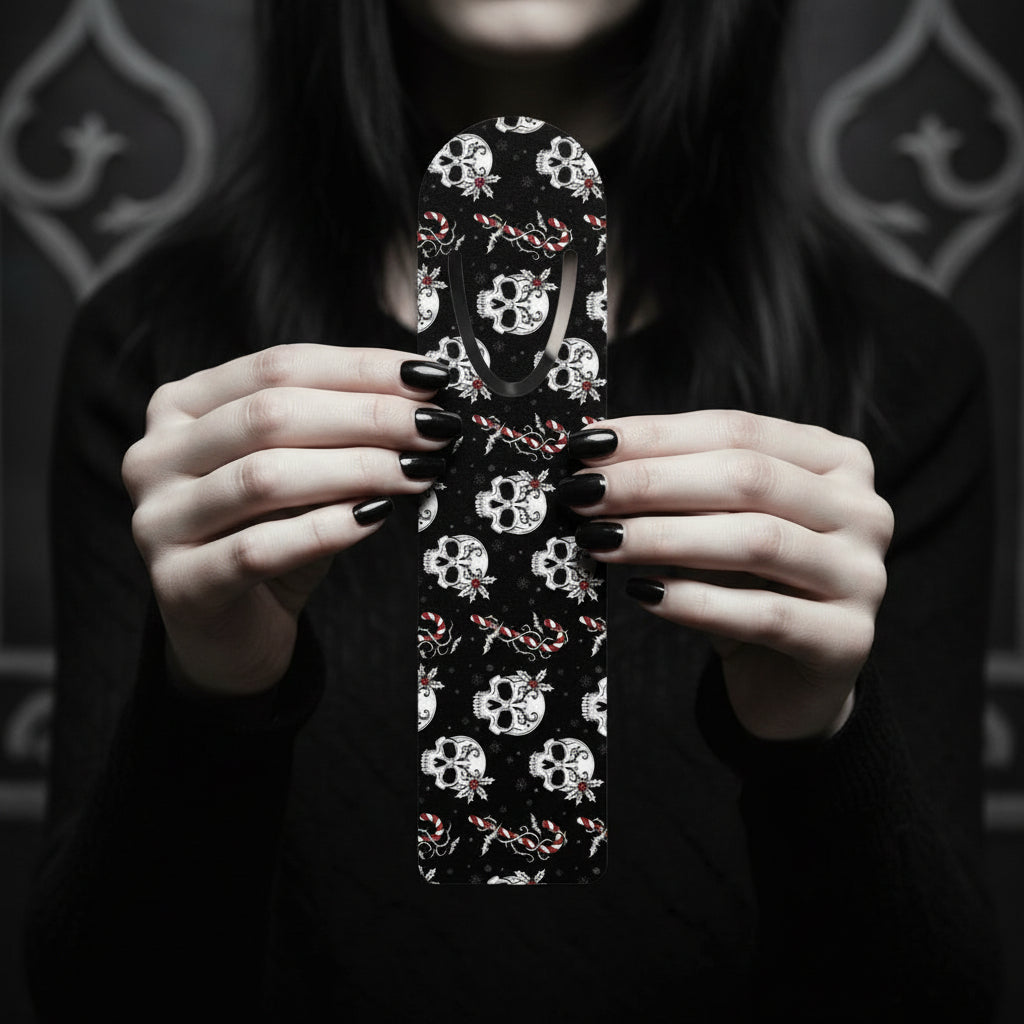 Goth Christmas Magnetic Bookmark