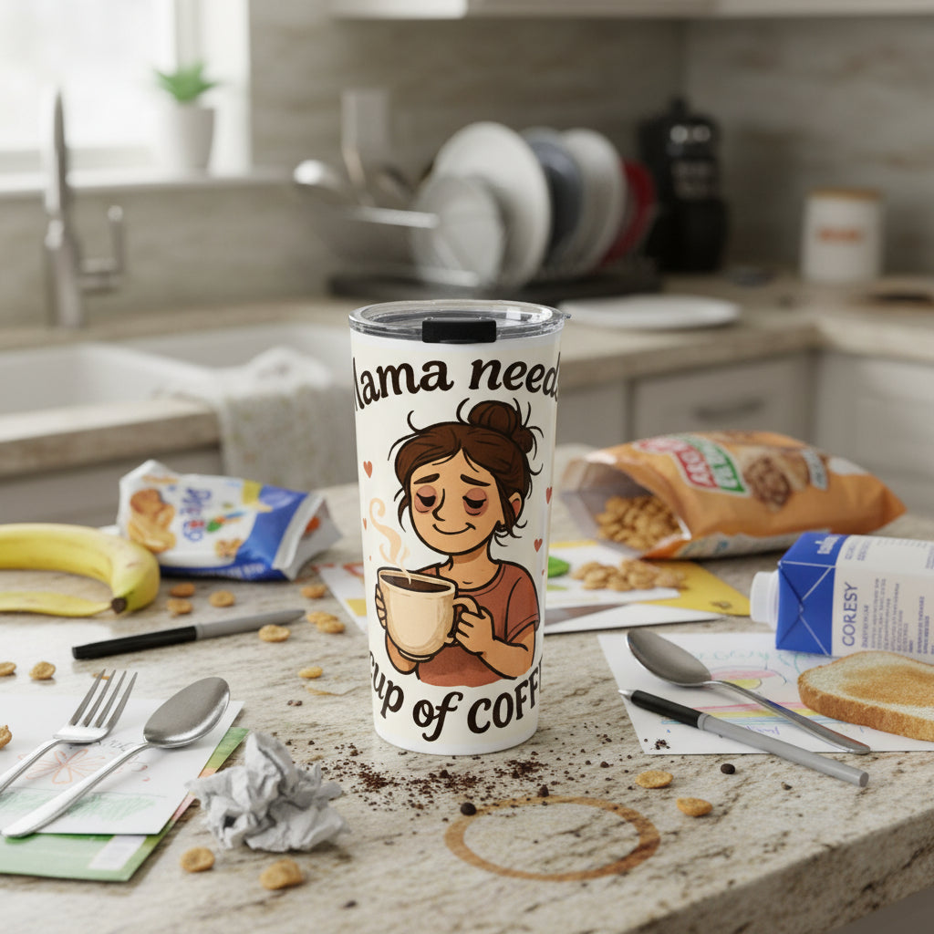 Mama Needs a Cup of Coffee Tumbler | 20oz