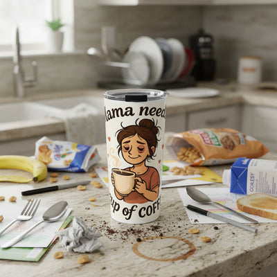 Mama Needs a Cup of Coffee Tumbler | 20oz