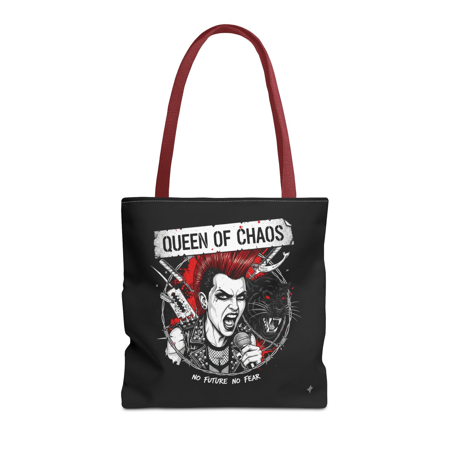 Queen of Chaos Tote Bag | Punk Style Accessory