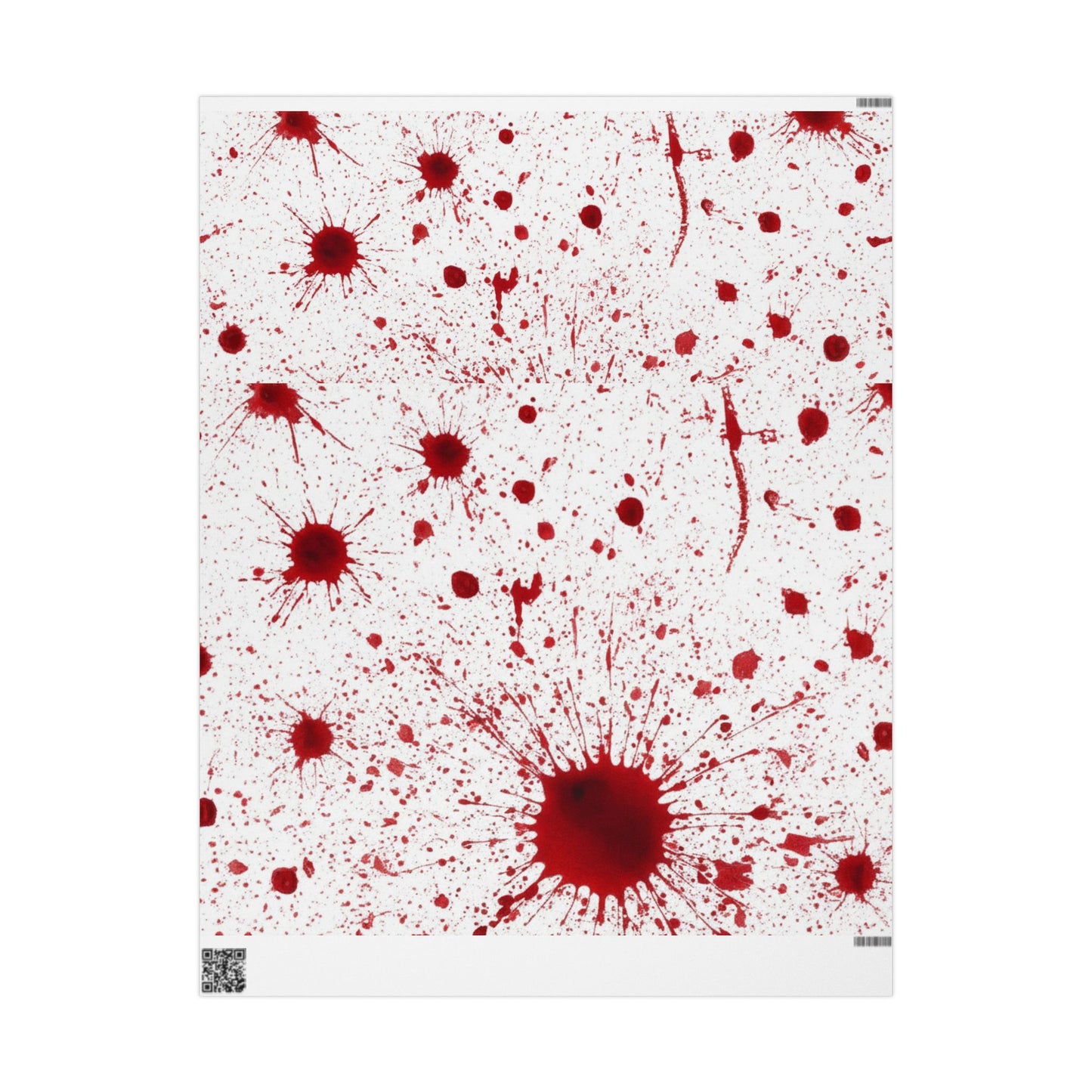Blood Splatter Wrapping Paper Roll